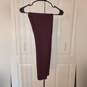Daily Ritual Maroon Business Pants